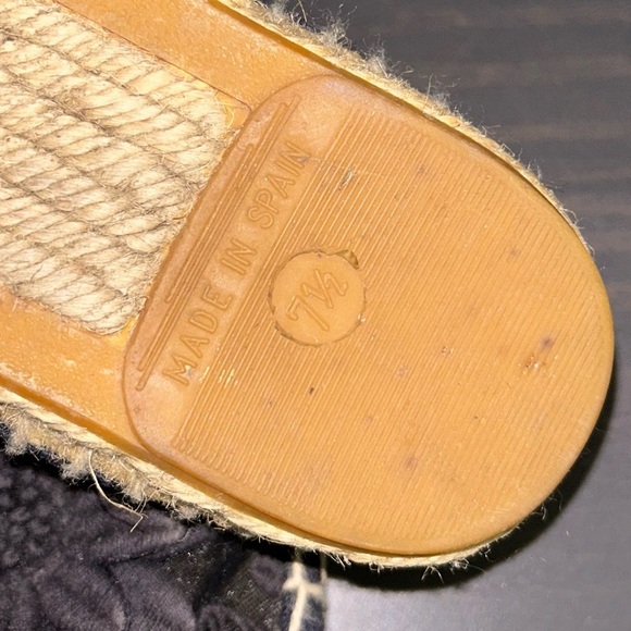 Tory Burch Black Floral Espadrille Flats - Picture 6 of 6